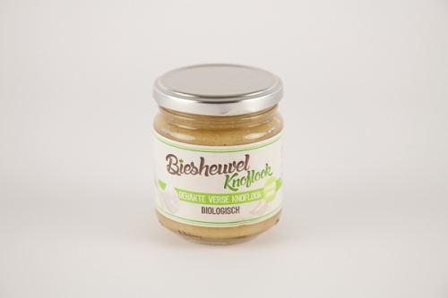 Vers gehakte knoflook biologisch