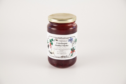 Aardbei-vlierbessenjam